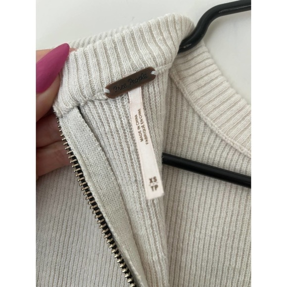 Free People colorblock sweater dress with bright orange red and pink ombre sz XS - Picture 4 of 10